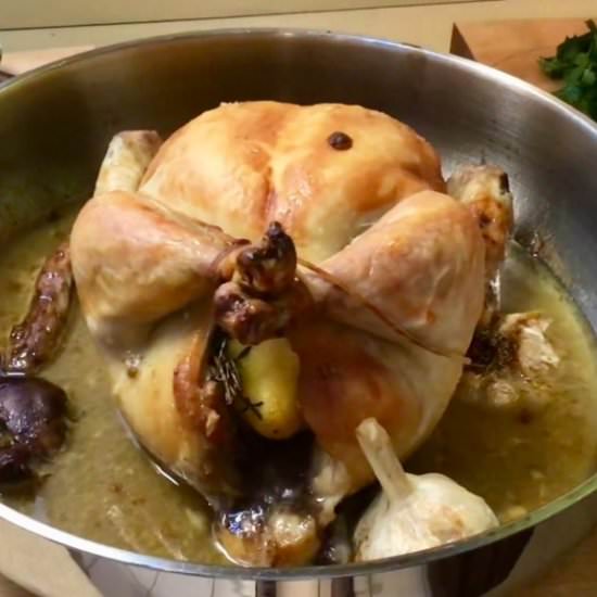Lemon Thyme Roasted Chicken - Recipe photo by The Serial Chef