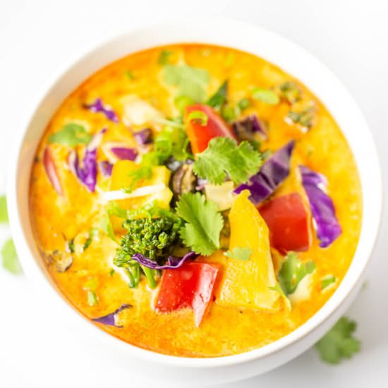 Almost Raw Vegetable Thai Curry - Recipe photo by HomeSweetJones