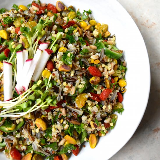 Superfood Grain Salad - Recipe photo by toopreciousforprocessed