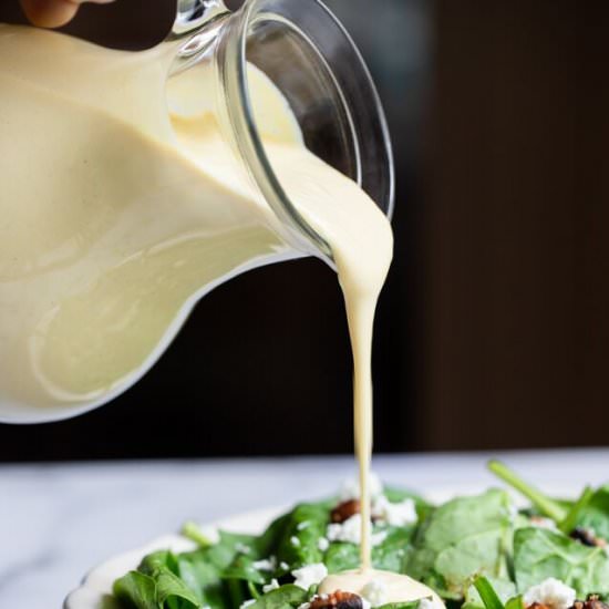 Miso Lemon Tahini Salad Dressing - Recipe photo by foodfaithfitness