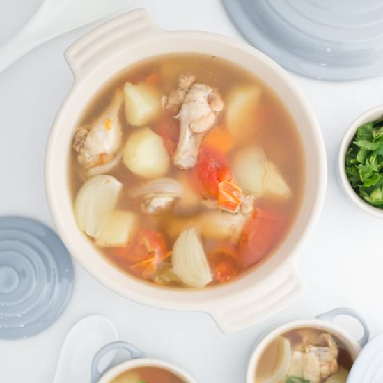 Thai Potato Soup with Chicken - Recipe photo by cookingwithnart
