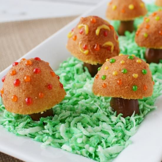 Fairy Toadstool Donuts - Recipe photo by jsoltys
