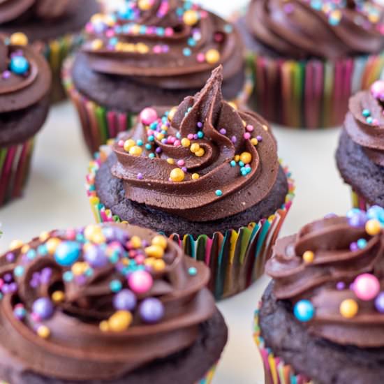 Devil’s Food Cupcakes - Recipe photo by catzinthekitchen