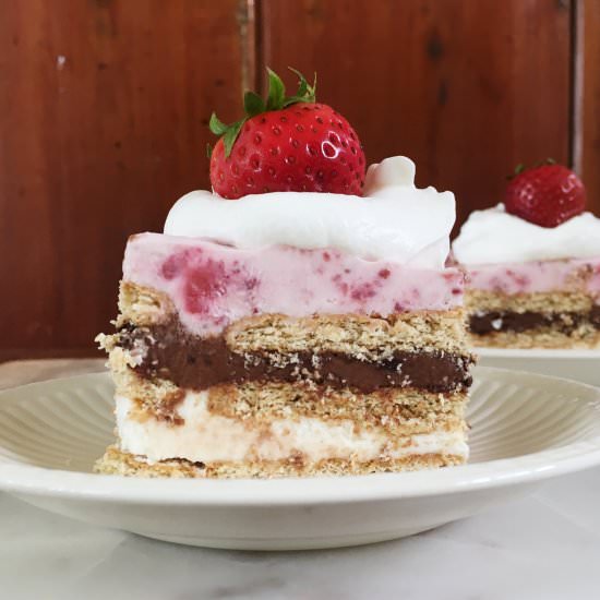 Neapolitan Icebox Cake - Recipe photo by thefigjar