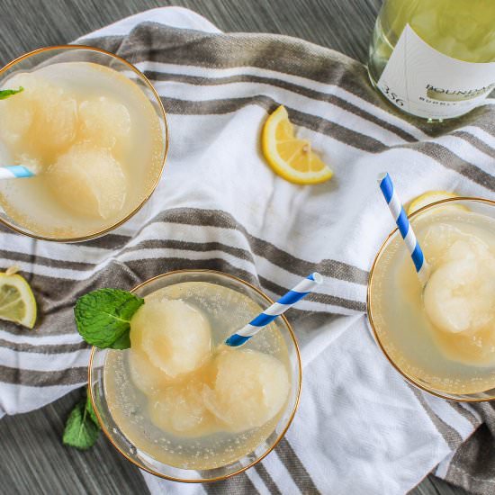 french 75 slushies - Recipe photo by Allons-Eat