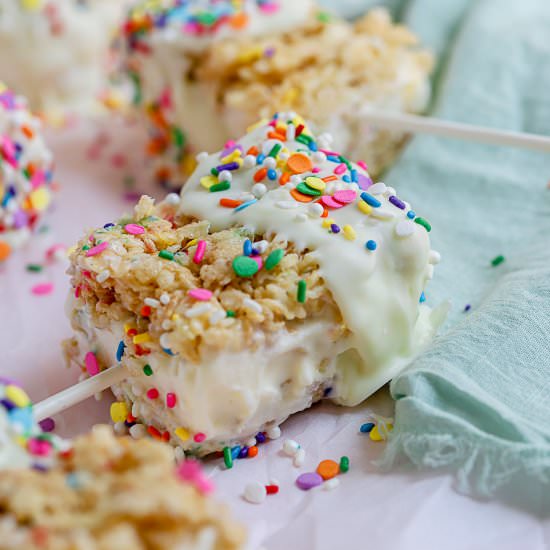 Rice Krispies Ice Cream Sandwiches - Recipe photo by SprinklesandSeaSalt
