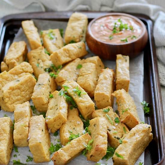 Chickpea Fries - Recipe photo by heynutritionlady