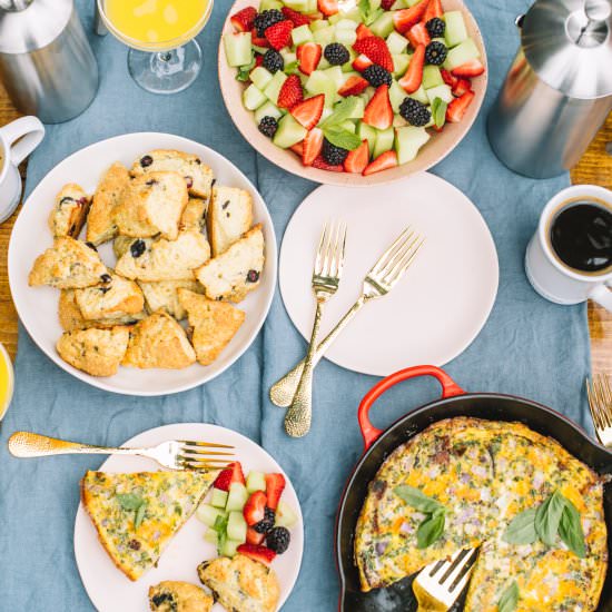 5 Tips for a Stress Free Brunch - Recipe photo by thecollegehousewife