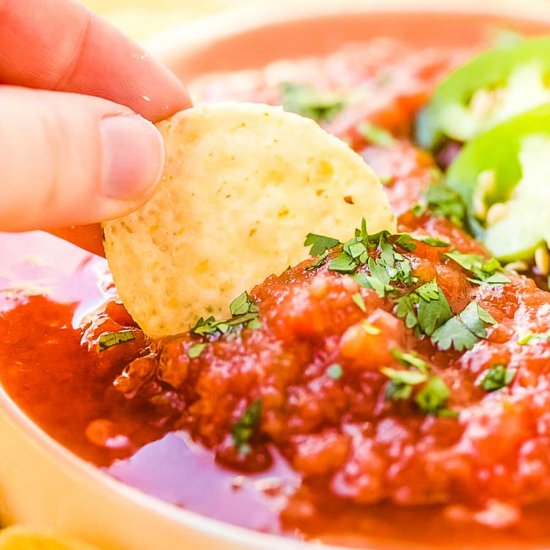 Homemade Salsa - Recipe photo by julieseatsandtreats