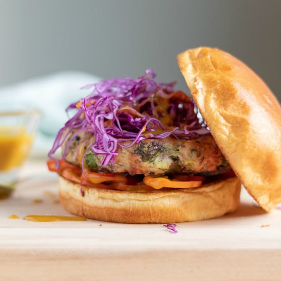 Ginger-Scallion Turkey Burgers - Recipe photo by offscriptrecipes