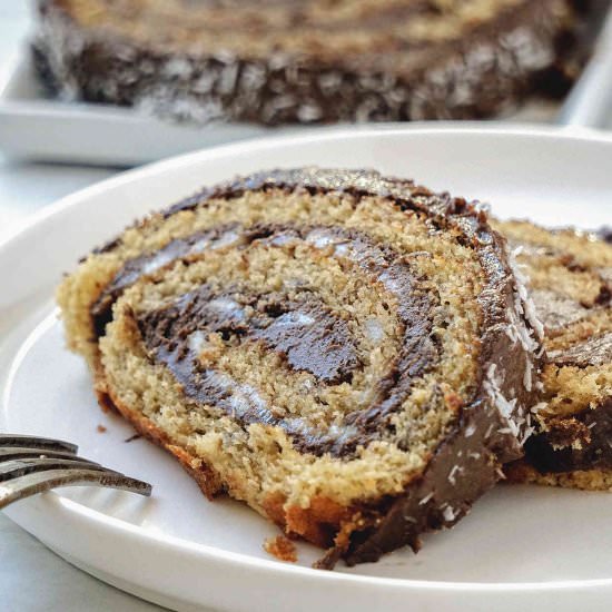 Gluten Free Swiss Roll Carob Cake - Recipe photo by Healthy Taste Of Life