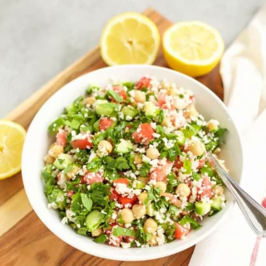 Cauliflower Tabbouleh - Recipe photo by Seasonal Cravings