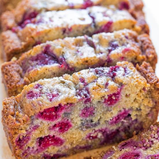 The Best Raspberry Bread - Recipe photo by Averie