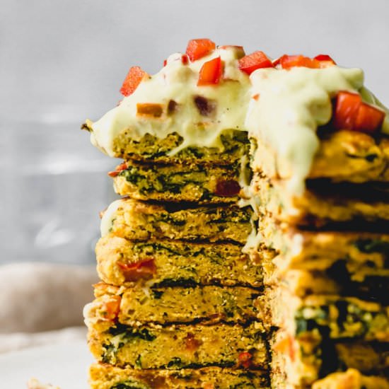 Fluffy Chickpea Pancakes - Recipe photo by emilieeats