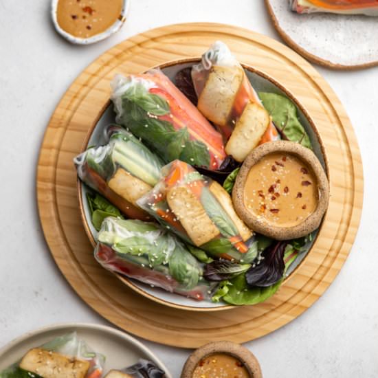 How to Make Vegan Summer Rolls - Recipe photo by from my bowl