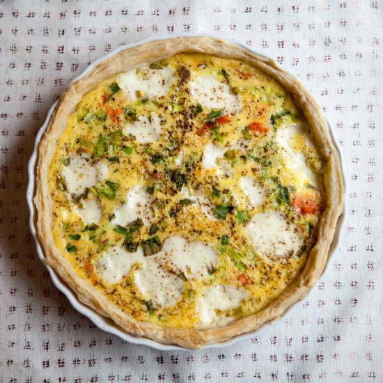 Salmon Quiche - Recipe photo by Knit Nat