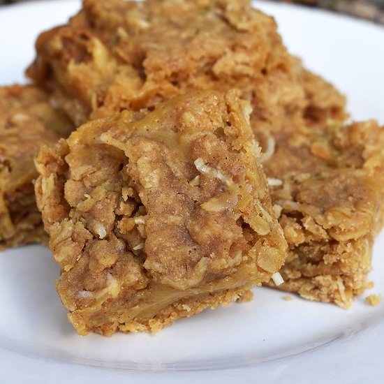 Cookie Butter Oatmeal Bars - Recipe photo by lightscamerabake