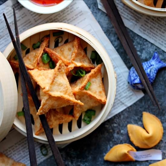 Vegan Crab Rangoon - Recipe photo by EatFigsNotPigs
