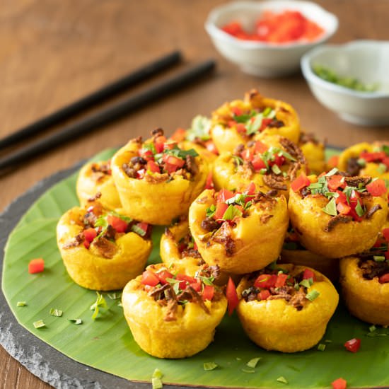 Malaysian Savoury Pancake Bites - Recipe photo by El Mundo Eats