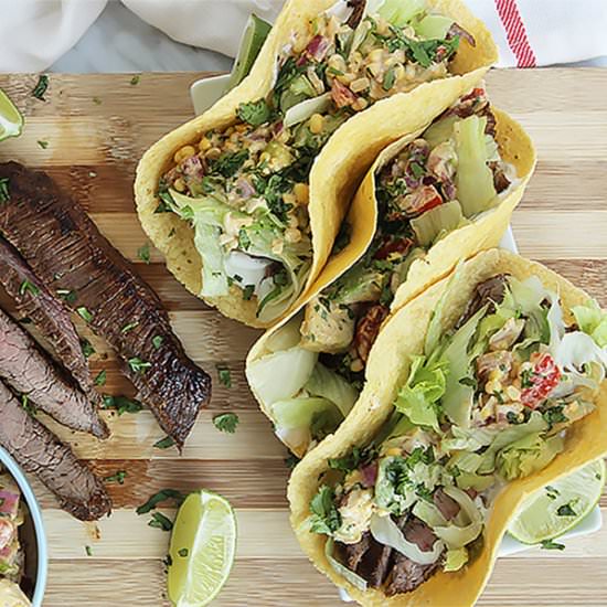 Marinated Flank Steak (Carne Asada) - Recipe photo by SlowThe CookDown