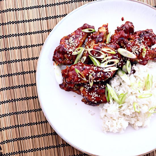 Korean (Not) Fried Chicken - Recipe photo by The_Greedy_Fork