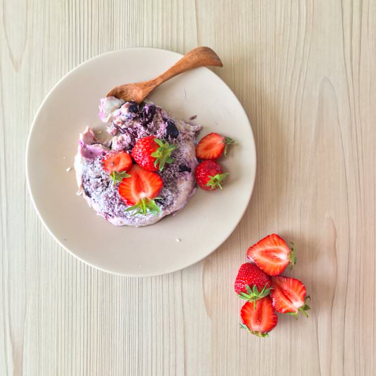 Easy, No Bake, Vegan Cherry Cake - Recipe photo by The Tiny Vegan Life