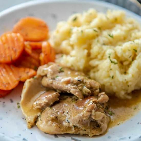 Instant Pot Chicken Thighs & Gravy - Recipe photo by garnishedplate
