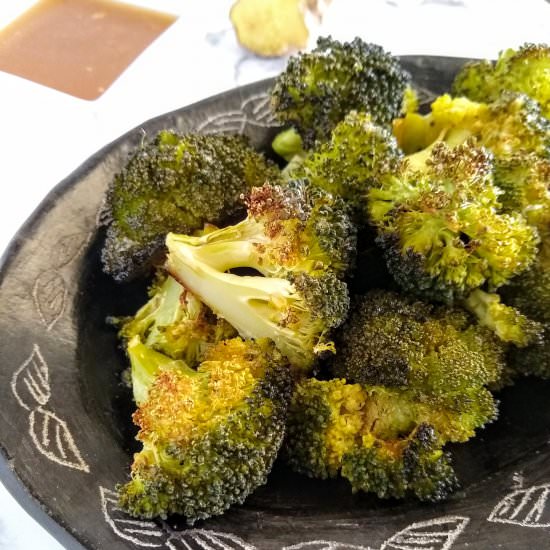 Sesame Ginger Roasted Broccoli - Recipe photo by scratchtobasics
