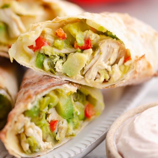 Air Fryer Chicken Egg Rolls - Recipe photo by The Creative Bite
