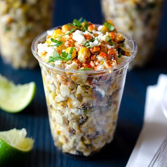 Mexican Corn Cups (Esquites) - Recipe photo by In Search Of Yummy-ness