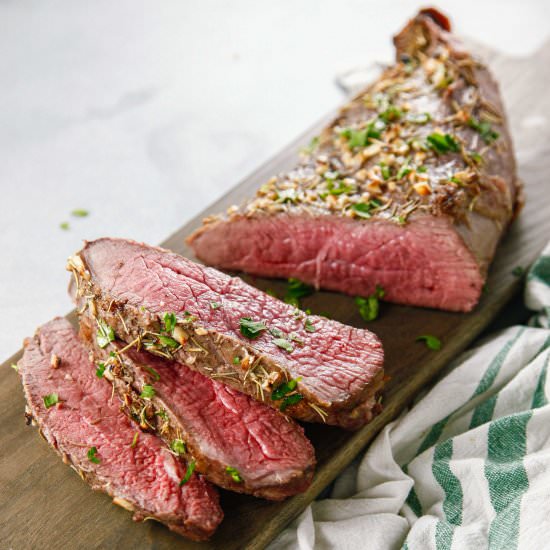 garlic rosemary london broil - Recipe photo by ColdWeatherComfort