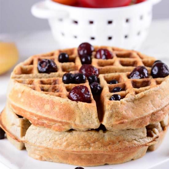 Banana Oatmeal Waffle - Recipe photo by cheflolaskitchen