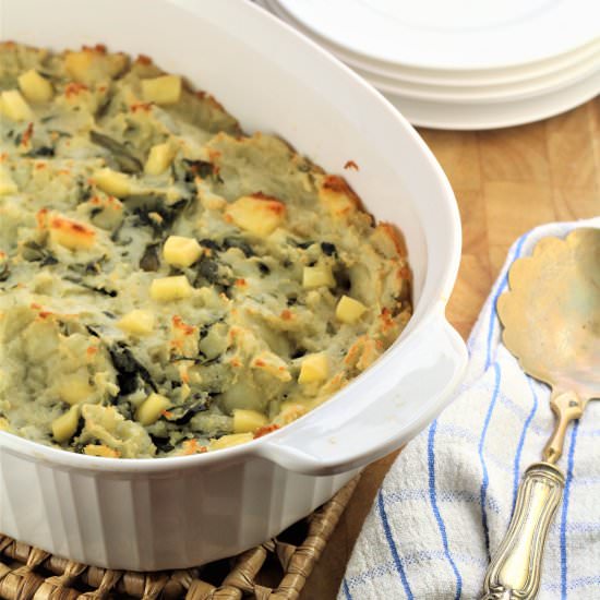 Swiss Chard and Potato Casserole - Recipe photo by Mangia Bedda