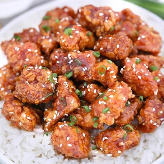 General Tso Chicken - Recipe photo by peasandpeonies