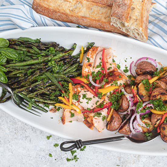 Herb Grilled Salmon Nicoise Salad - Recipe photo by Metirementblog