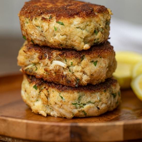 Crab Cakes - Recipe photo by dinnerthendessert