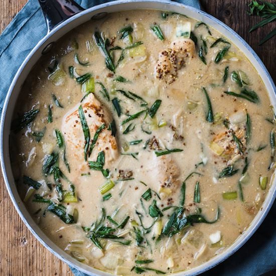 Chicken and Leek Recipe - Recipe photo by SundaySupper