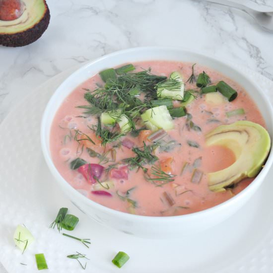 Vegan Lithuanian cooler - Recipe photo by rabarbarowo
