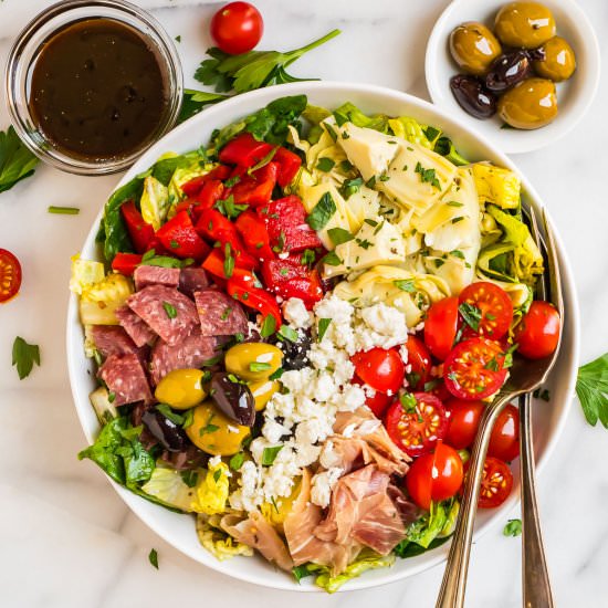 Antipasto Salad - Recipe photo by wellplated