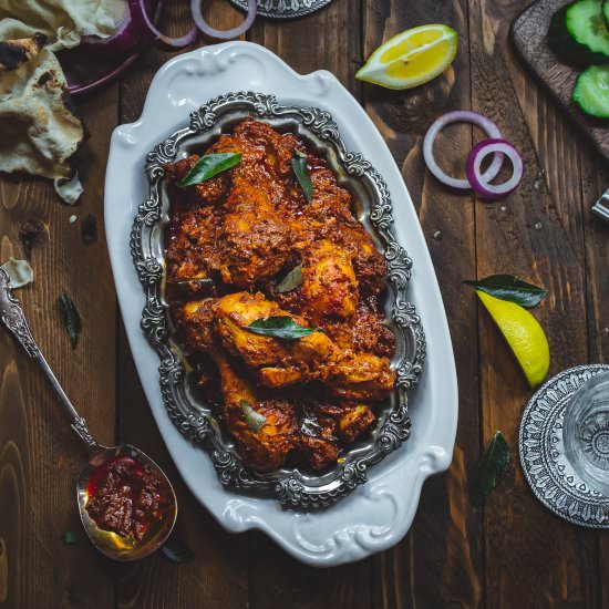 Chicken Ghee Roast Mangalore Style - Recipe photo by Gastronomic Bong