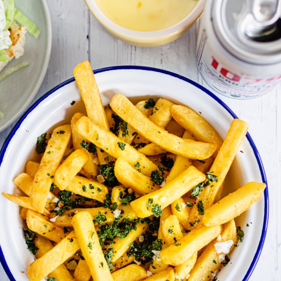 Food Hack Herby Garlic Fries - Recipe photo by totalfeasts