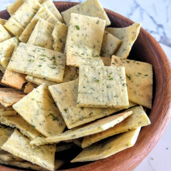 Ranch Almond Flour Crackers - Recipe photo by scratchtobasics