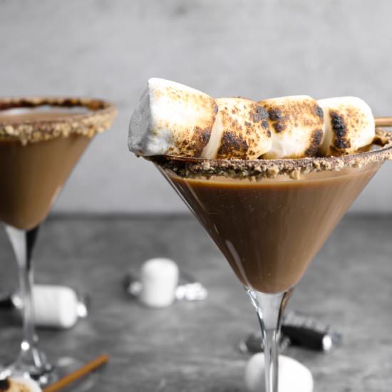 Chocolate S'mores Martini - Recipe photo by bakerstable