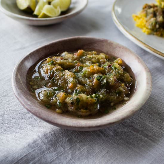 Pakistani Cilantro Chutney - Recipe photo by pakistaneats