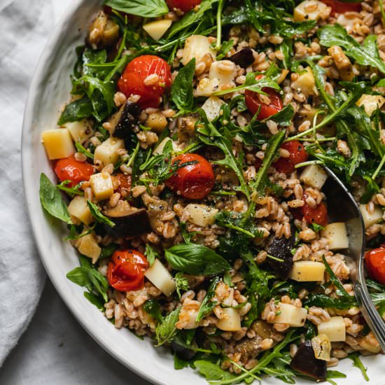 Arugula Farro Salad - Recipe photo by Spices in my DNA