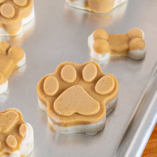 Peanut Butter & Banana Dog Treats - Recipe photo by For the Love of Cooking