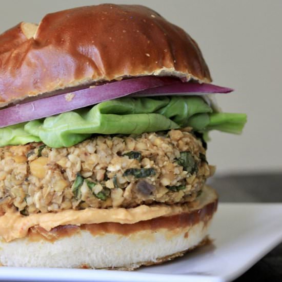 Italian Chickpea Burgers - Recipe photo by wholesomellc
