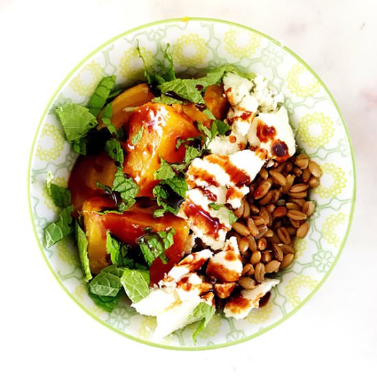 Beet Farro Feta Salad - Recipe photo by Rainbow Delicious
