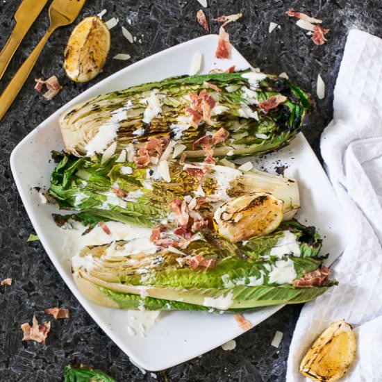 Grilled Romaine Caesar Salad - Recipe photo by loveinmyoven