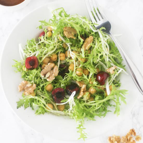 FRISÉE & CHERRY SALAD - Recipe photo by trafficlightcook